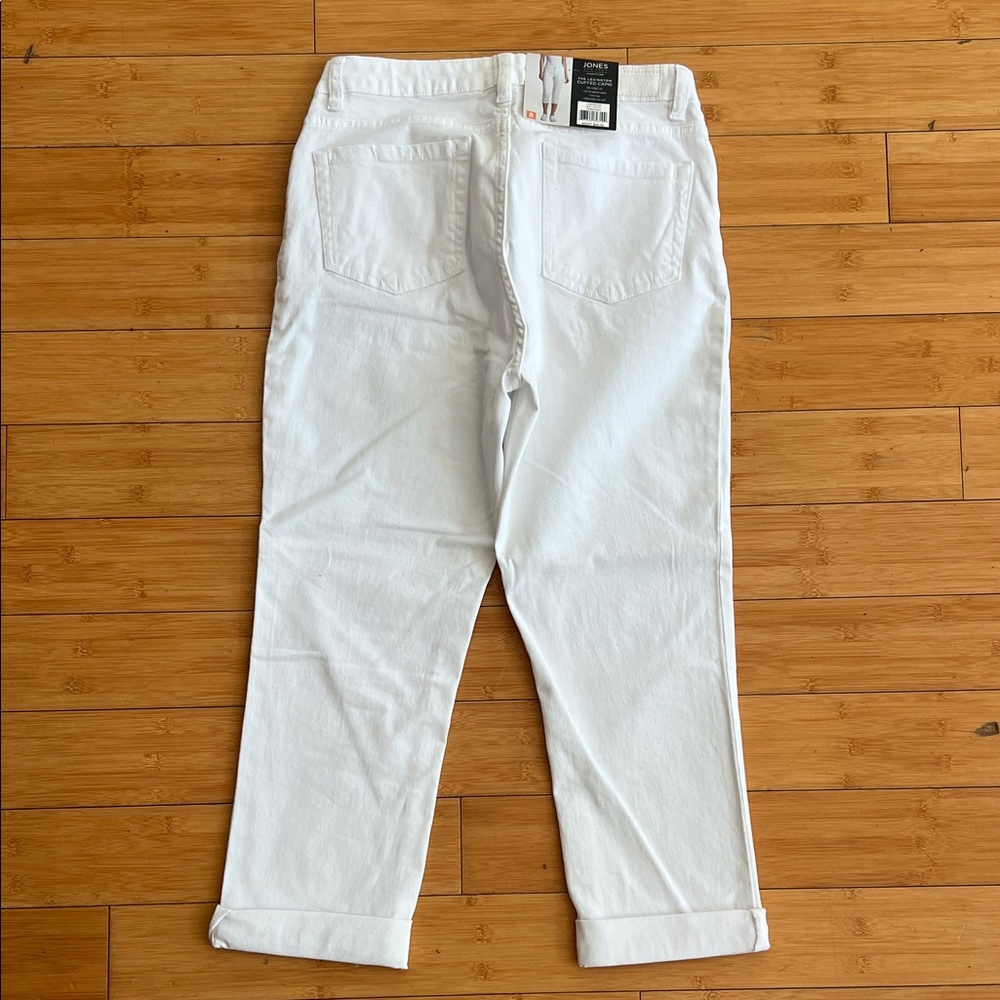 Jones New York Women's White Ankle Jeans - Picture 2 of 5